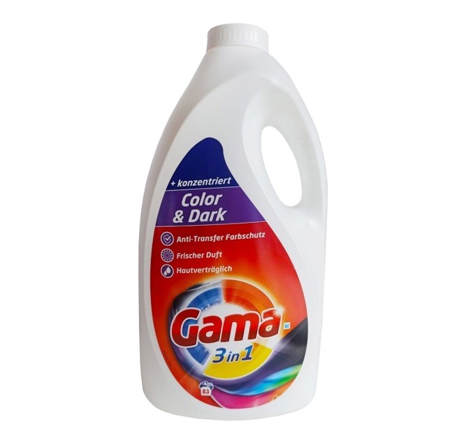Гель для стирки цветных и темных тканей Gama «Color & Dark», 4.15 л
