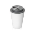 Пластиковый стакан Take away с двойными стенками и крышкой с силиконовым клапаном, 350 мл