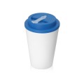 Пластиковый стакан Take away с двойными стенками и крышкой с силиконовым клапаном, 350 мл