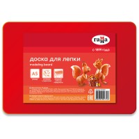 Доска для лепки А5, пластик, красный 10122031 Доска для лепки А5, пластик, красный 10122031