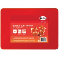 Доска для лепки А4, пластик, красный 10122030 Доска для лепки А4, пластик, красный 10122030