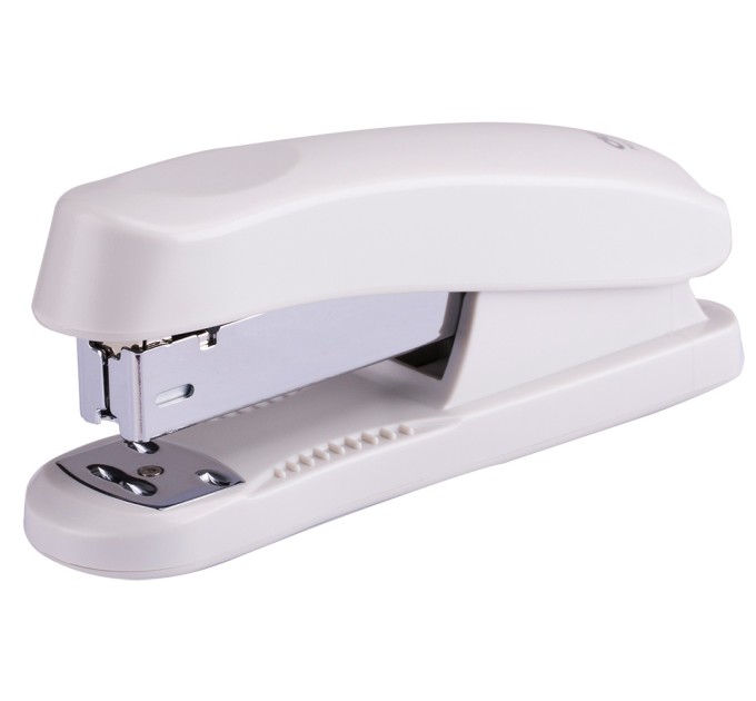 Степлер №24/6, 26/6 до 25 листов, белый, Deli 0325