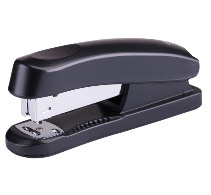 Степлер №24/6, 26/6 до 25 листов, черный, Deli 0325