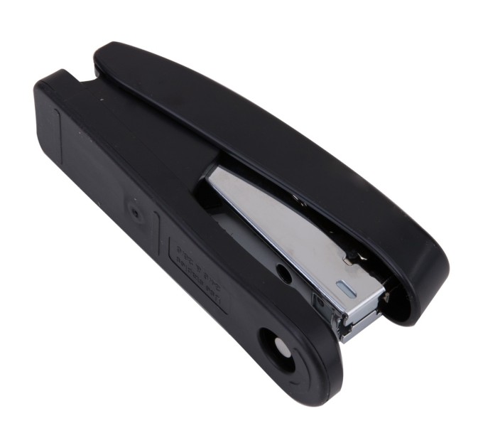 Степлер №24/6, 26/6 до 25 листов, черный, Deli 0325