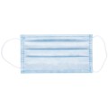 Маска медицинская, набор 50 шт., одноразовая, 3-х сл., с носовым фиксатором, на резинках, пакет 299742