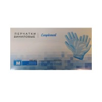 Перчатки виниловые, неопудренные, прозрачные, Complement р. М, 1 пара 35700