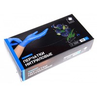 Перчатки нитриловые, неопудренные, голубые, A. D. M,. р. M, 1 пара SEMP002N