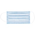Маска гигиеническая, набор 50 шт., одноразовая 3-х сл. с носовым фиксатором на резинках, пакет 630768