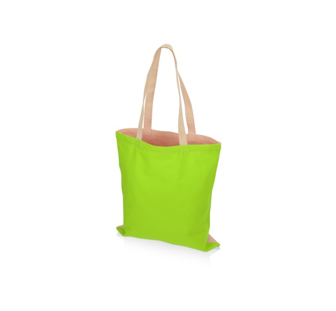 Сумка для шопинга Twin двухцветная из хлопка, 180 г/м2