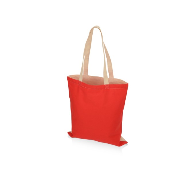 Сумка для шопинга Twin двухцветная из хлопка, 180 г/м2