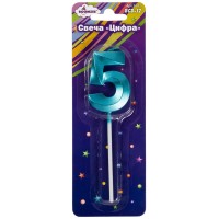 Свеча-цифра 5 BCD-12/5