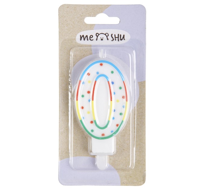 Свеча-цифра 0 MESHU MS_32375