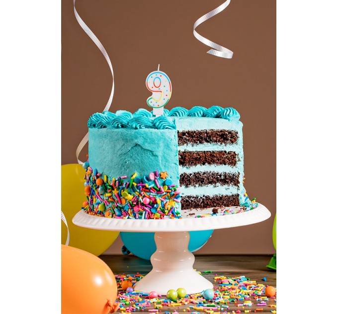 Свеча-цифра 9 MESHU MS_32393