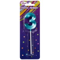 Свеча-цифра 3 BCD-12/3