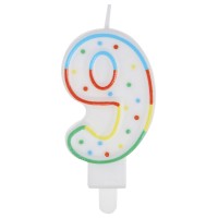 Свеча-цифра 9 MESHU MS_32393