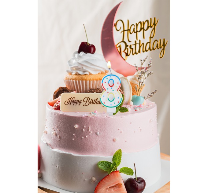 Свеча-цифра 8 MESHU MS_32391