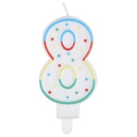 Свеча-цифра 8 MESHU MS_32391