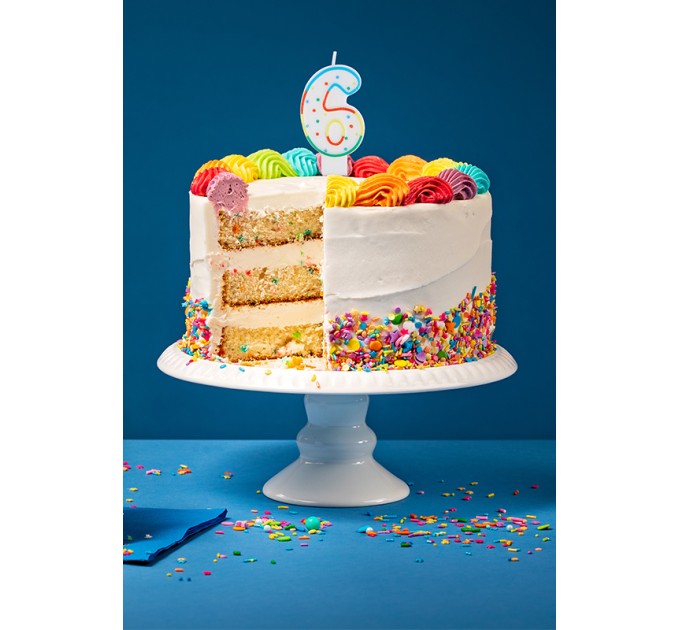 Свеча-цифра 6 MESHU MS_32387