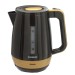 Чайник электрический SONNEN, 1.7 л, 2200 Вт, черный/горчичный КТ-1776