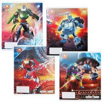 Тетрадь A5, 12 л., клетка, Стальная стража (Живая тетрадь) с1101/с1097