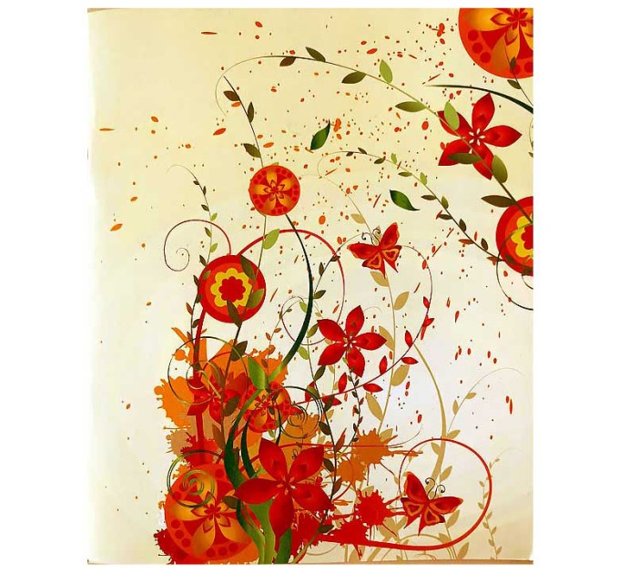 Тетрадь A5, 48 л., клетка, «Цветы» 10С64.1Б