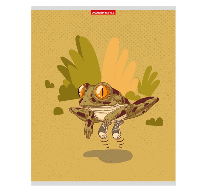 Набор тетрадей А5, 48 л., клетка, «Лягушка», софт-тач лам, выб УФ лак цв оборот, 20 шт в термопленке 13094/5н