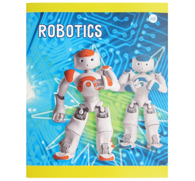 Набор тетрадей A5, 48 л., клетка 4 шт., «Роботы», глитерный лак, в термопленке, уценка! C 1360