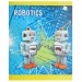 Набор тетрадей A5, 48 л., клетка 4 шт., «Роботы», глитерный лак, в термопленке, уценка! C 1360