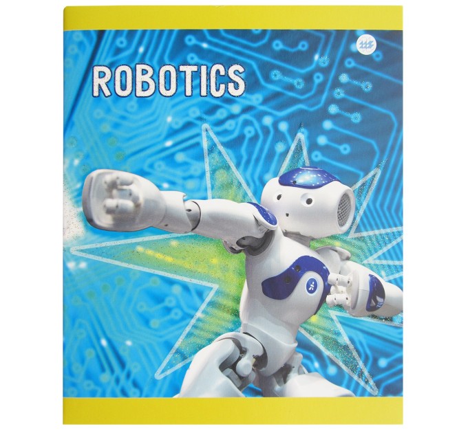 Набор тетрадей A5, 48 л., клетка 4 шт., «Роботы», глитерный лак, в термопленке, уценка! C 1360