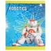 Набор тетрадей A5, 48 л., клетка 4 шт., «Роботы», глитерный лак, в термопленке, уценка! C 1360