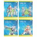 Набор тетрадей A5, 48 л., клетка 4 шт., «Роботы», глитерный лак, в термопленке, уценка! C 1360