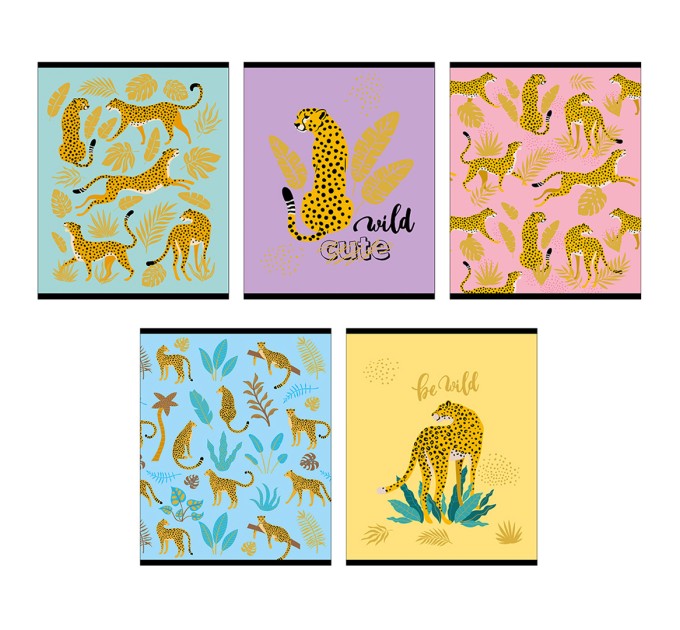 Набор тетрадей А5, 48 л., клетка, «Be wild», 10 шт 10907/5н