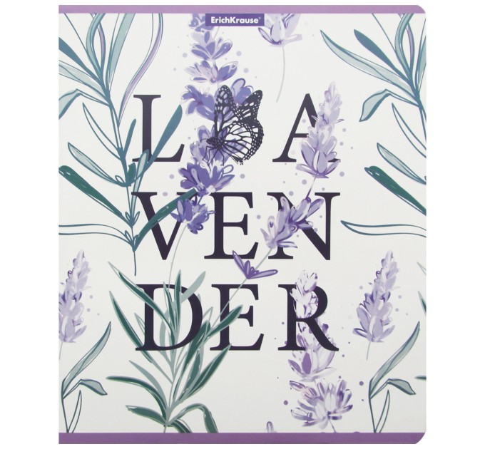 Тетрадь А5, 48 л., клетка, «Lavender», выборочный УФ-лак 58277