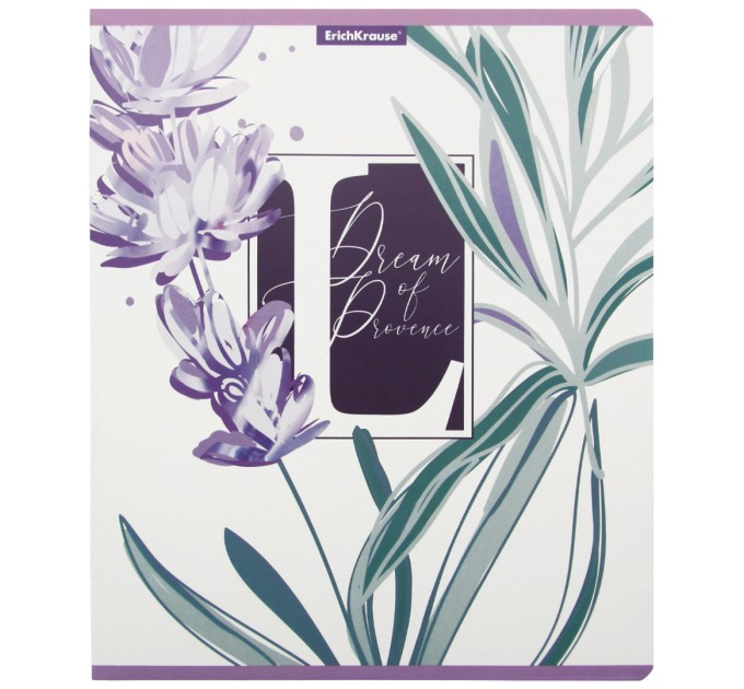 Тетрадь А5, 48 л., клетка, «Lavender», выборочный УФ-лак 58277