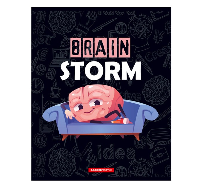Набор тетрадей А5, 48 л., клетка, «Мозговой штурм», УФ двойной, конгрев, 20 шт в термполенке 11944/5н