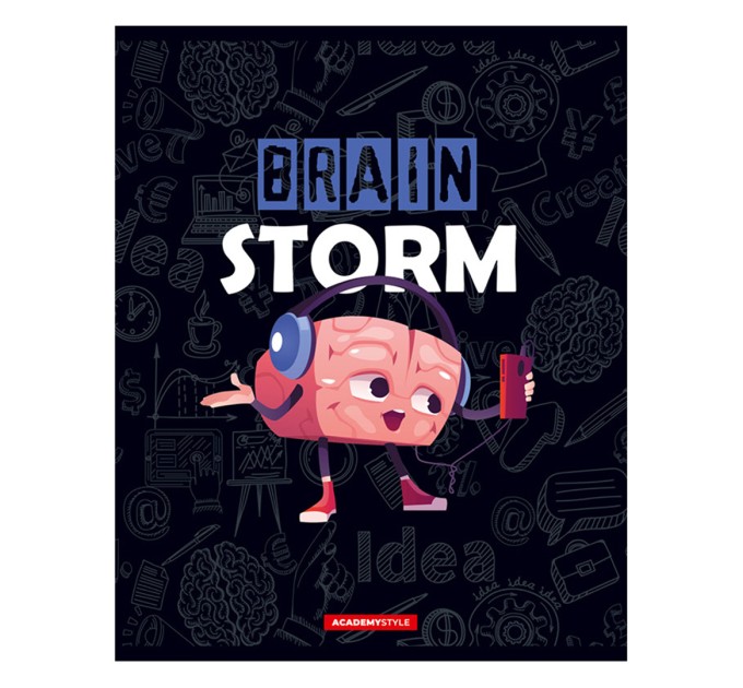 Набор тетрадей А5, 48 л., клетка, «Мозговой штурм», УФ двойной, конгрев, 20 шт в термполенке 11944/5н