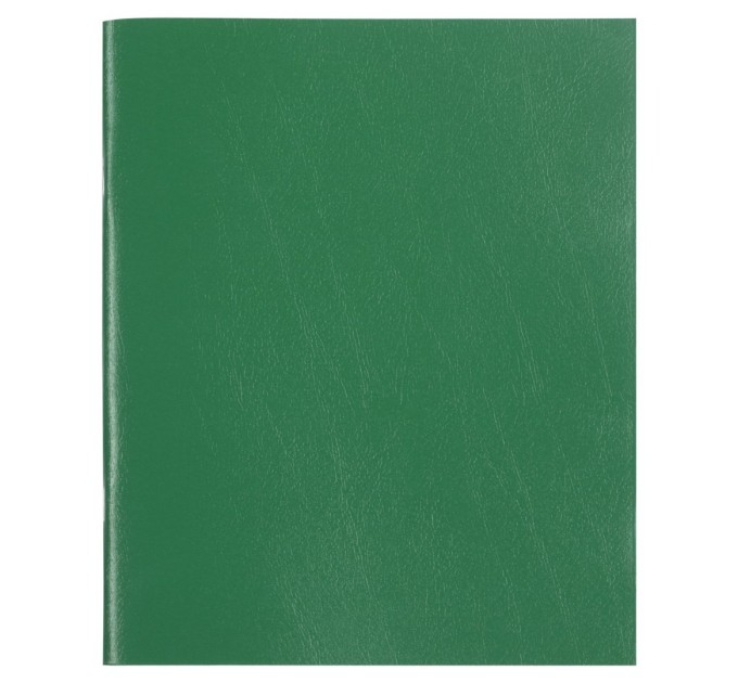 Тетрадь A5, 48 л., клетка, бумвинил, зеленый 403413