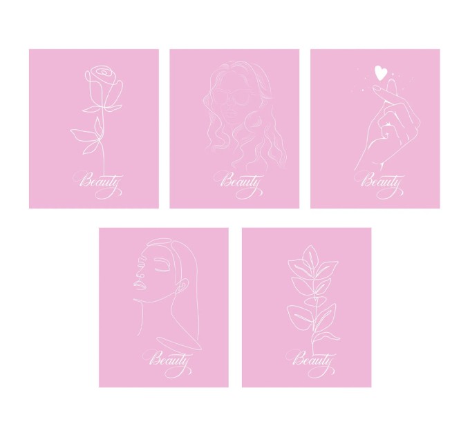 Набор тетрадей А5, 48 л., клетка, «Beauty», 10 шт 10905/5н