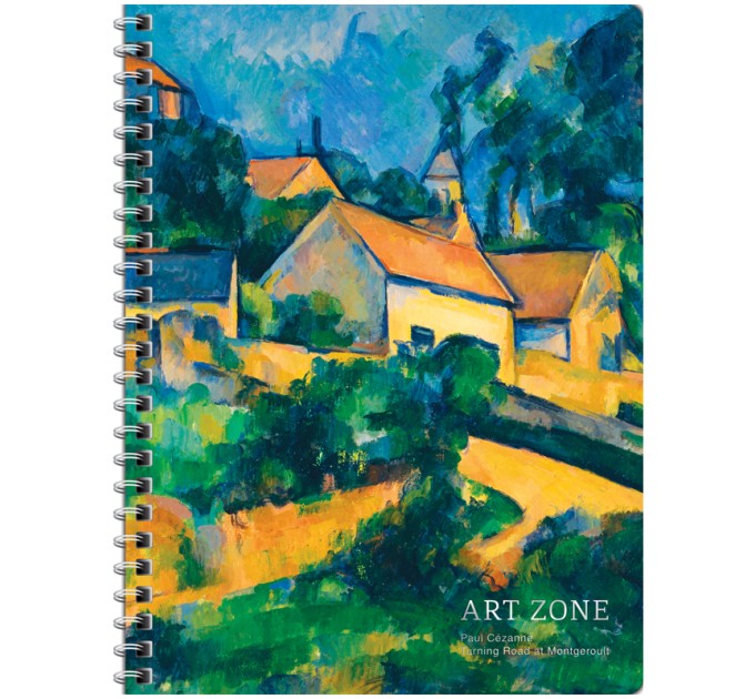 Тетрадь A5, 48 л., клетка, на гребне «Art zone», матовая ламинация, тиснен. фольгой NS5c48-33384