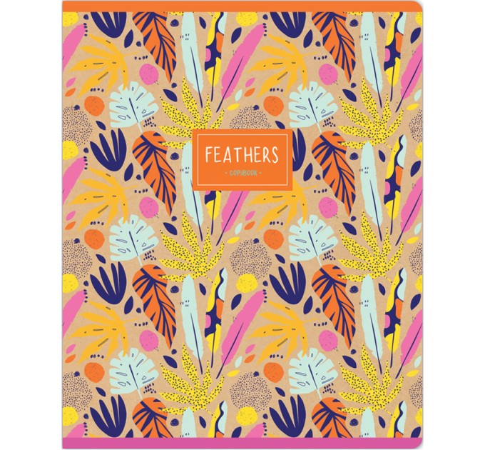 Тетрадь A5, 48 л., клетка, «Floral Kraft», глянцевая ламинация N5c48-31328