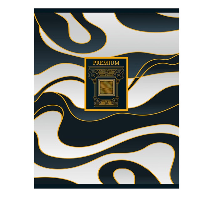 Тетрадь А5, 48 л., клетка, «Люксовая», с доп лист, мет пленка, УФ лак конгрев 9784/5