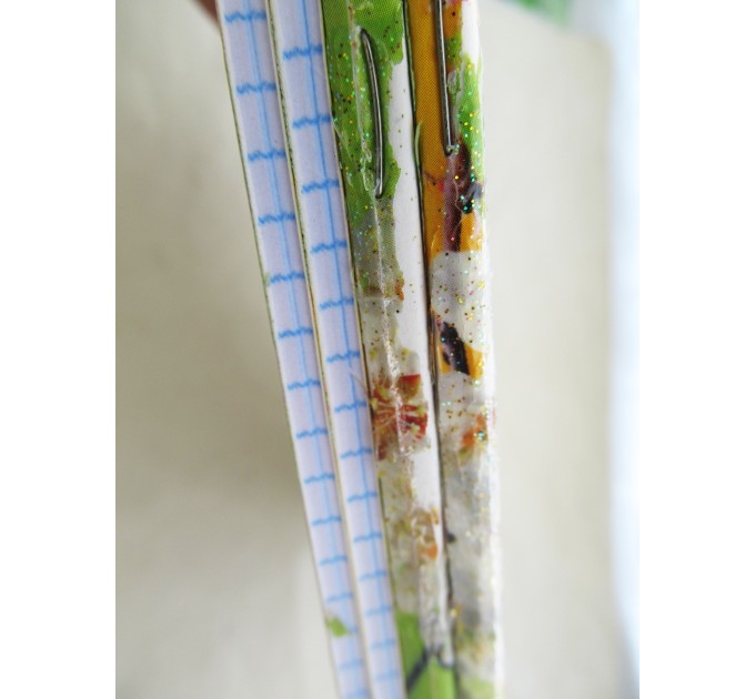 Набор тетрадей A5, 48 л., клетка 4 шт., «Старые дворики», глитер. лак, уценка! C 1360