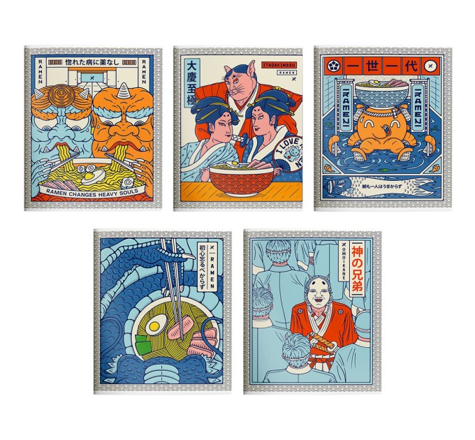 Тетрадь А5, 48 л., клетка, LOREX «ASIAN MOOD» LXCBCL-AMD