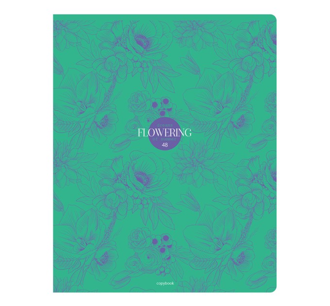 Тетрадь A5, 48 л., клетка, «Flowering» Т5ск48 11026