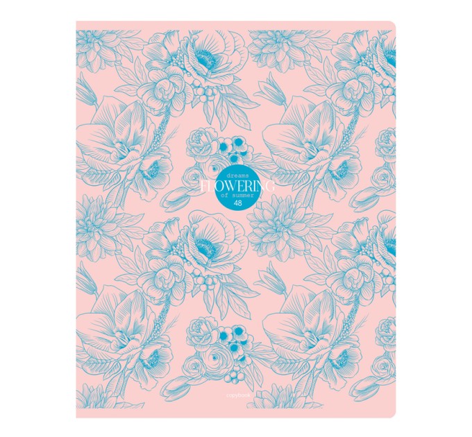 Тетрадь A5, 48 л., клетка, «Flowering» Т5ск48 11026