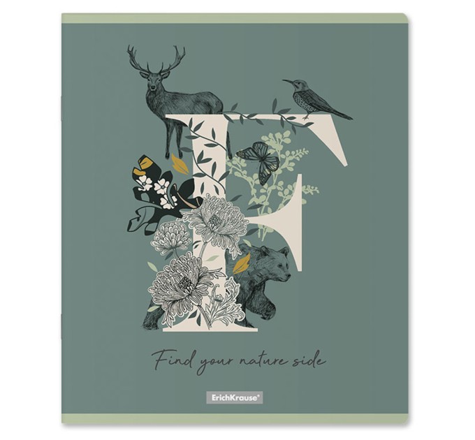 Тетрадь А5, 48 л., клетка, «Natural Life», матовая ламинация 54262