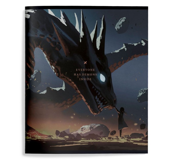 Тетрадь А5, 48 л., клетка, LOREX «DEMONS INSIDE» LXCBCL-DI