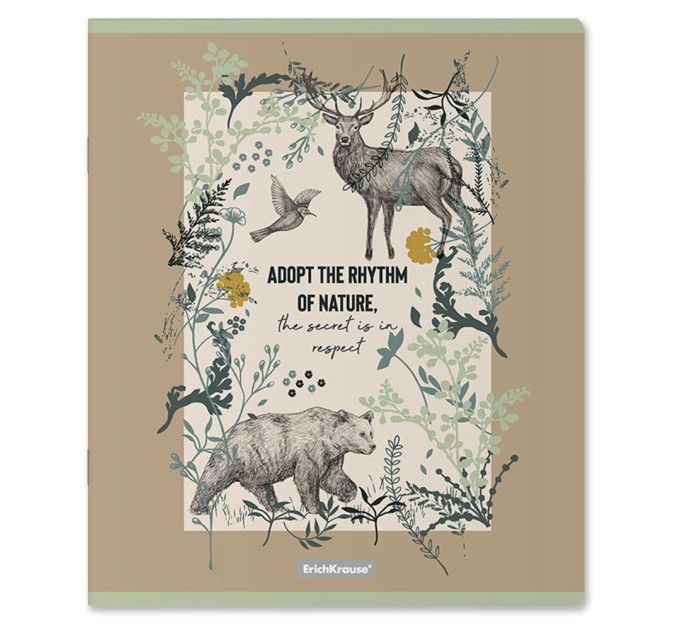 Набор тетрадей А5, 48 л., клетка, «Natural Life», матовая ламинация, 5 шт в термопленке 54262/н