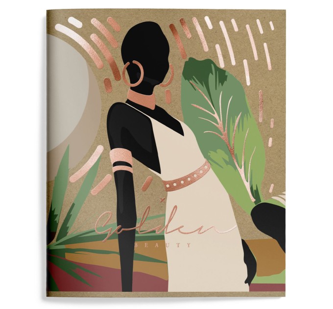 Тетрадь А5, 48 л., клетка, LOREX «GOLDEN BEAUTY» LXCBCL-GB