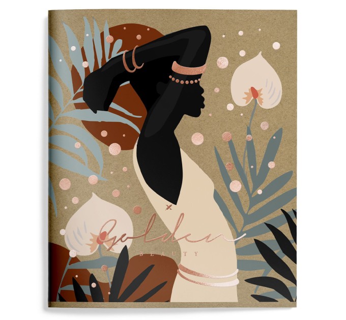 Тетрадь А5, 48 л., клетка, LOREX «GOLDEN BEAUTY» LXCBCL-GB